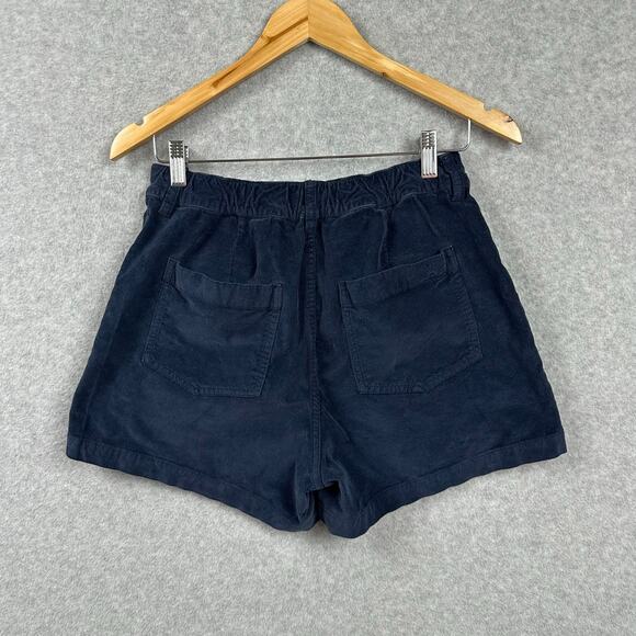 Faherty Cord Patch Pocket Shorts Size 6 Navy 4" Inseam Stretch Casual Boho - Picture 10 of 10